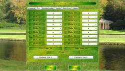 New Course and Tees Screen of Chart My Golf